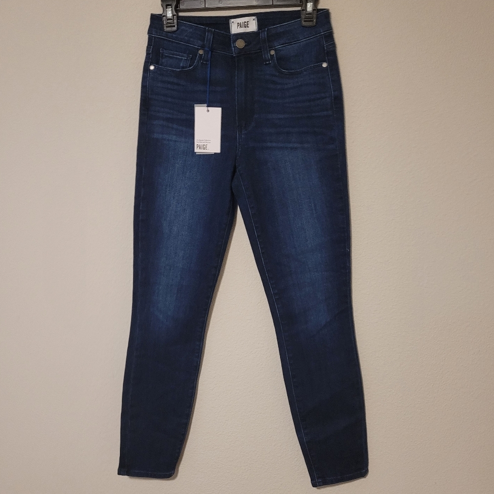Paige Hoxton Ankle Tonal Layland Skinny Jeans Size 27